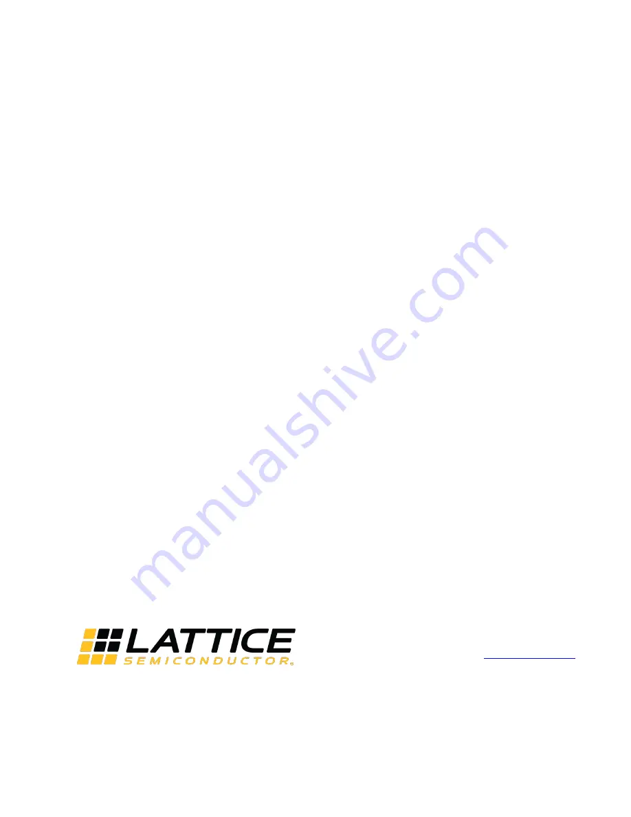 Lattice Semiconductor CrossLink Programming And Configuration Manual Download Page 30