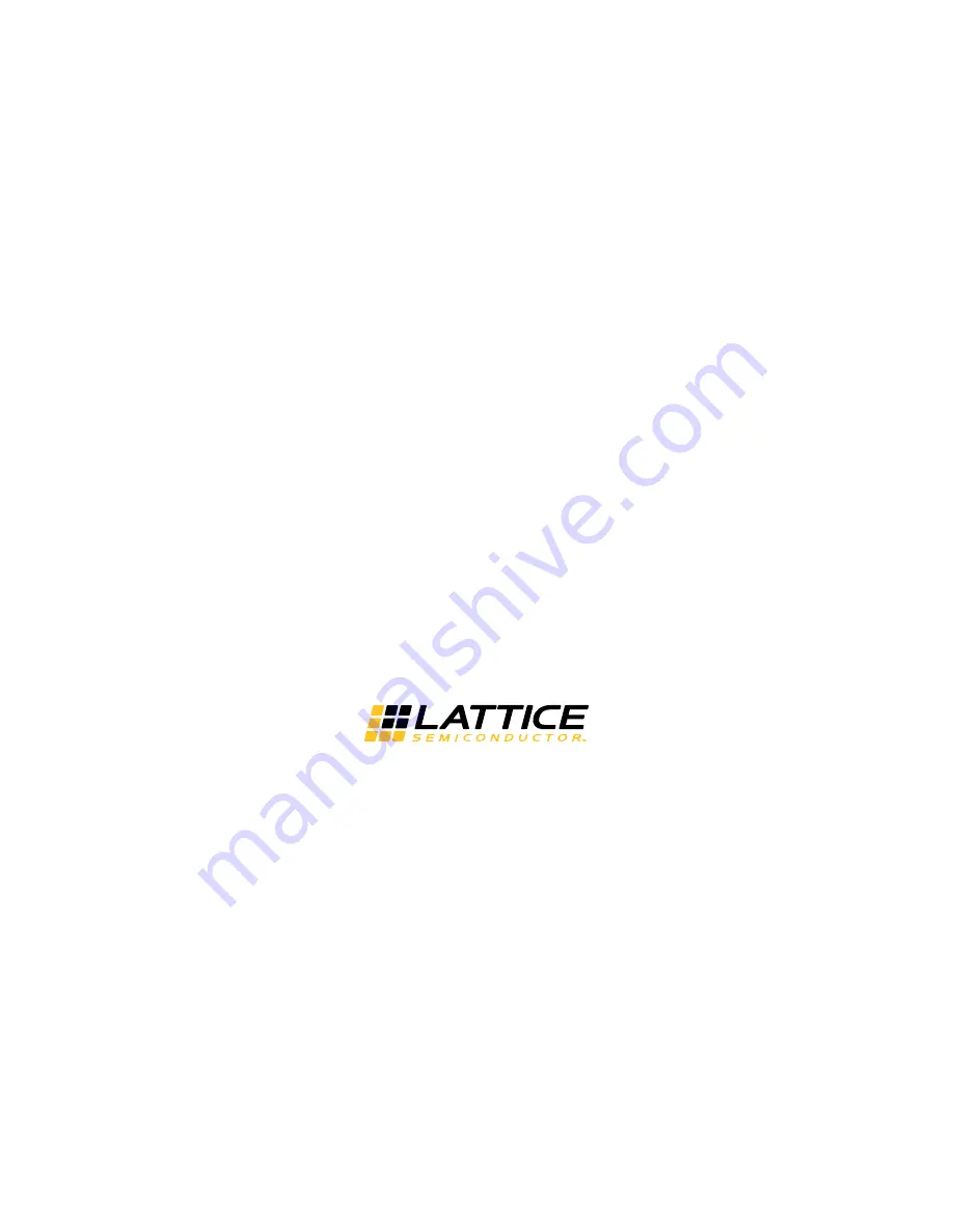 Lattice Semiconductor LatticeMico32 Скачать руководство пользователя страница 1