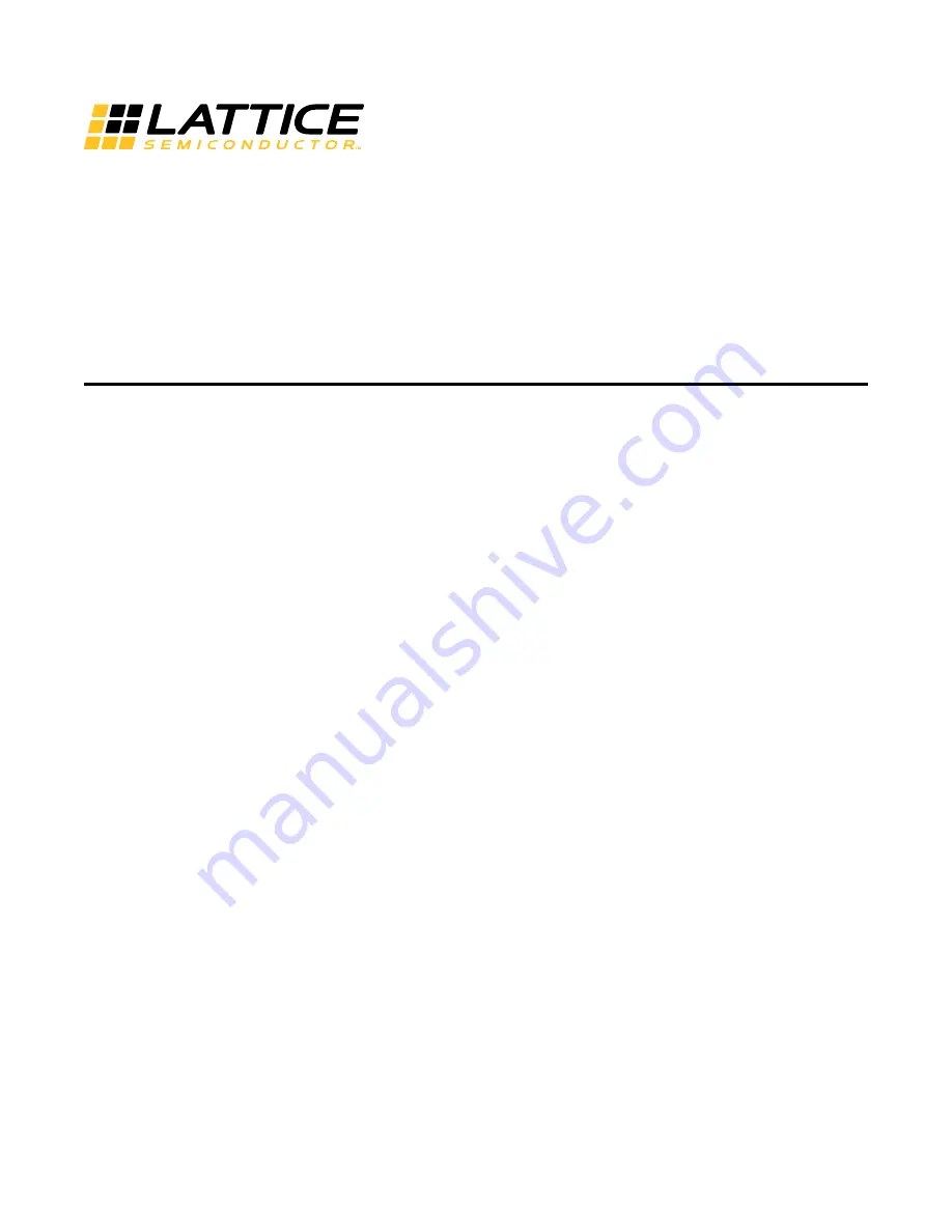 Lattice Semiconductor MachXO2-4000HC User Manual Download Page 1