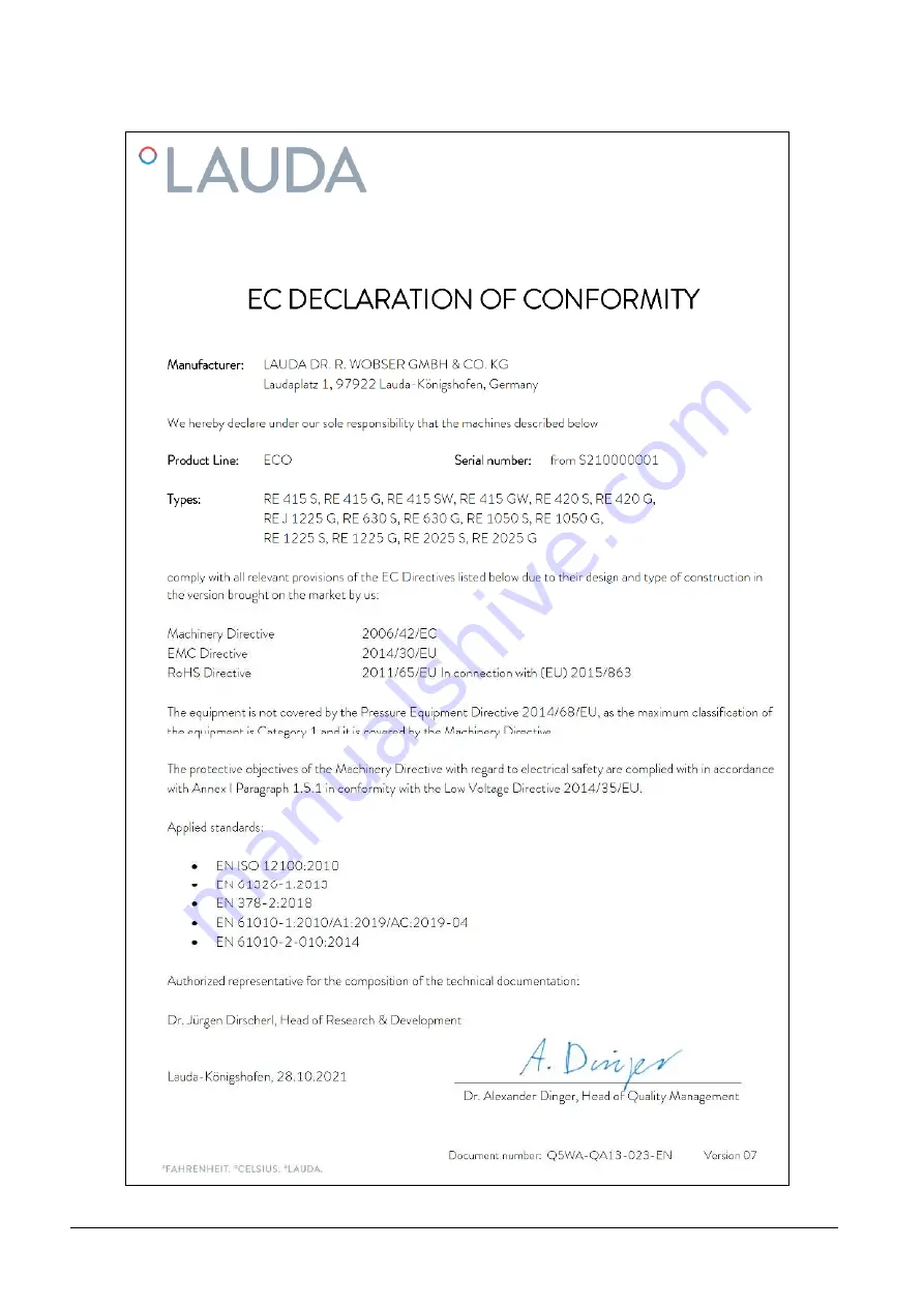 Lauda Viscotemp 15 G Operation Manual Download Page 78