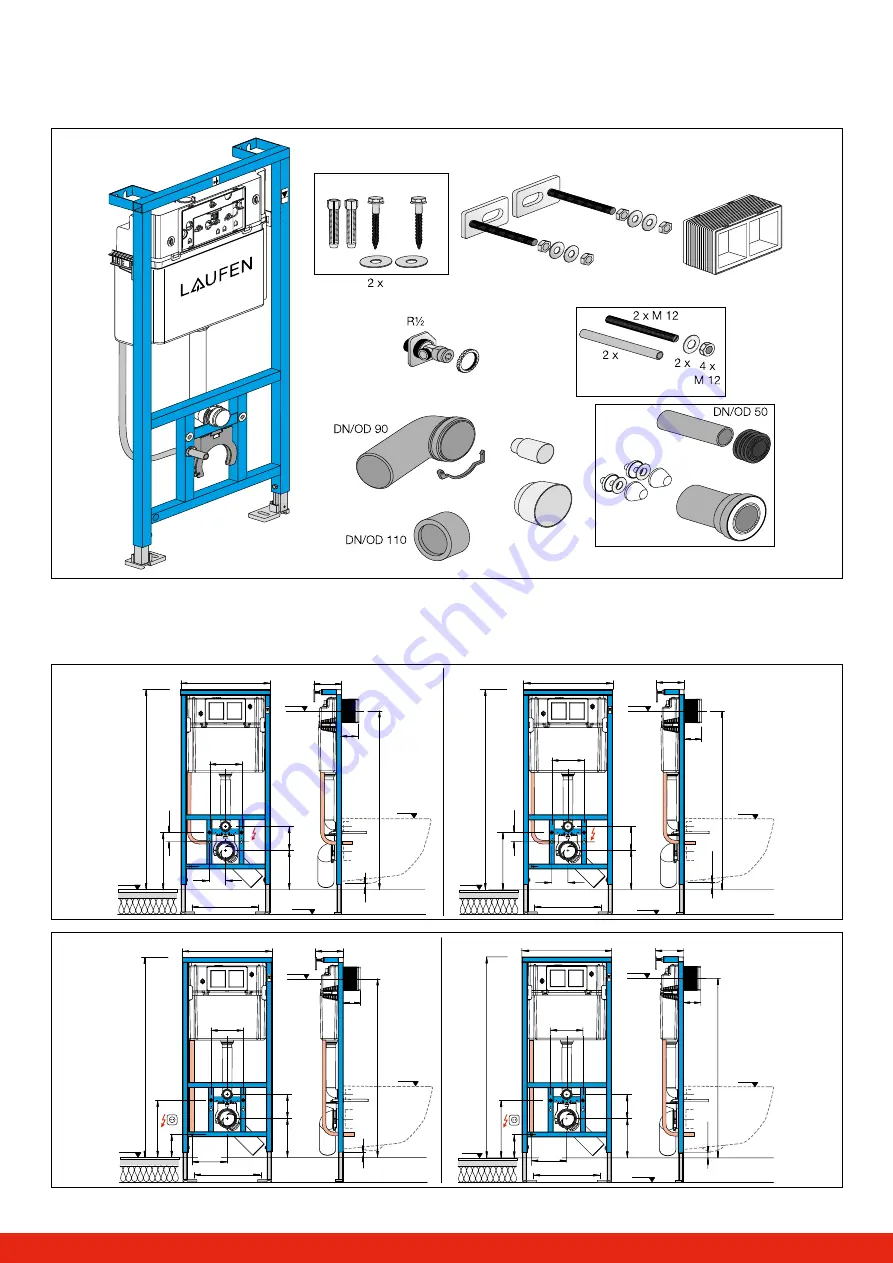 Laufen LIS CW2 H894666 Manual Download Page 2