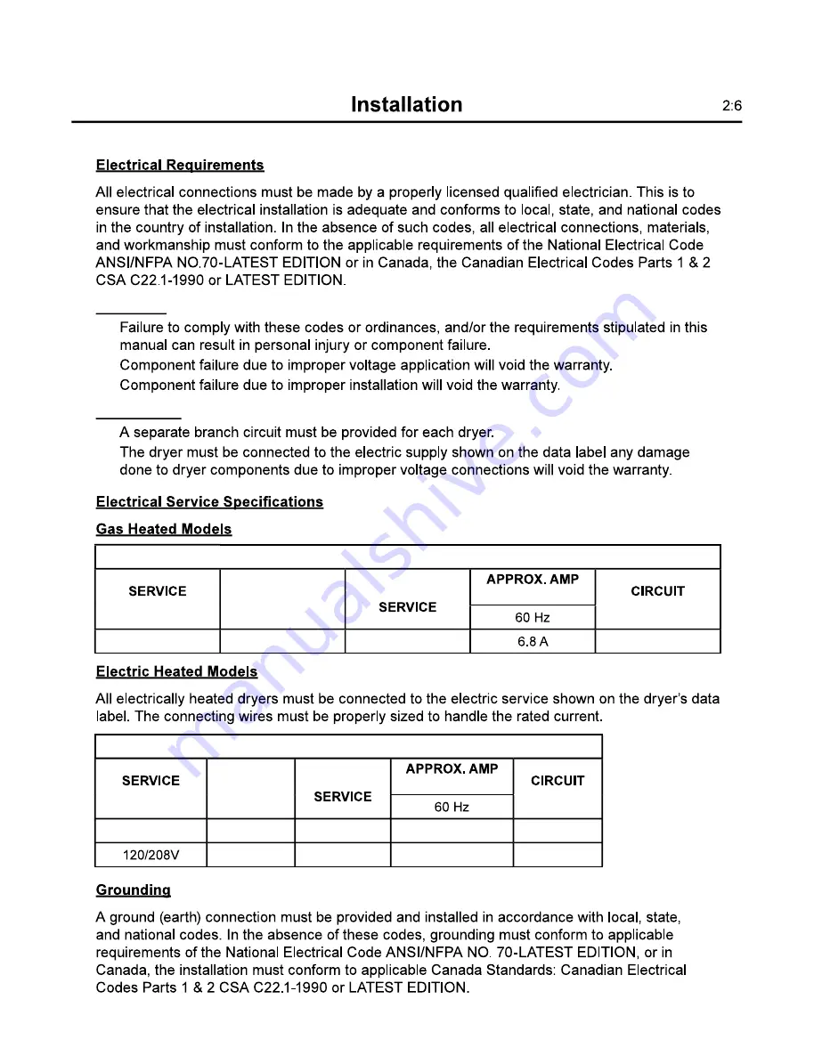 Laundrylux Wascomat Encore DLHF0315CEMI Installation Manual Download Page 19