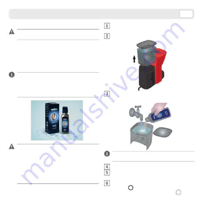 LAVAZZA LM 840 Tiny Eco Rosa Operating Instructions Manual Download Page 93