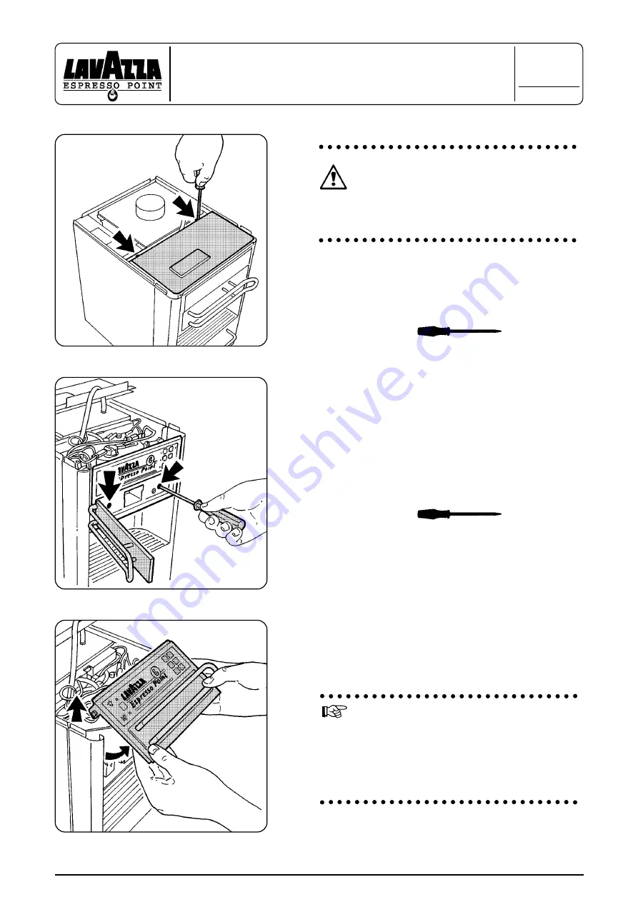 LAVAZZA MATINEE 230V Maintenance Manual For Technical Assistance Download Page 17