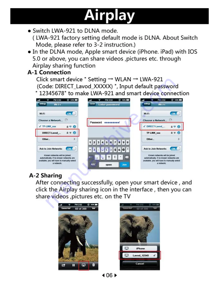 Lavod LWA-921 Quick Start Manual Download Page 8