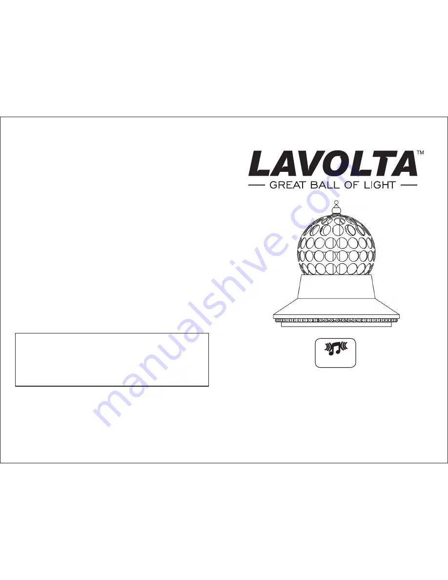 Lavolta GBOL-1 User Manual Download Page 1