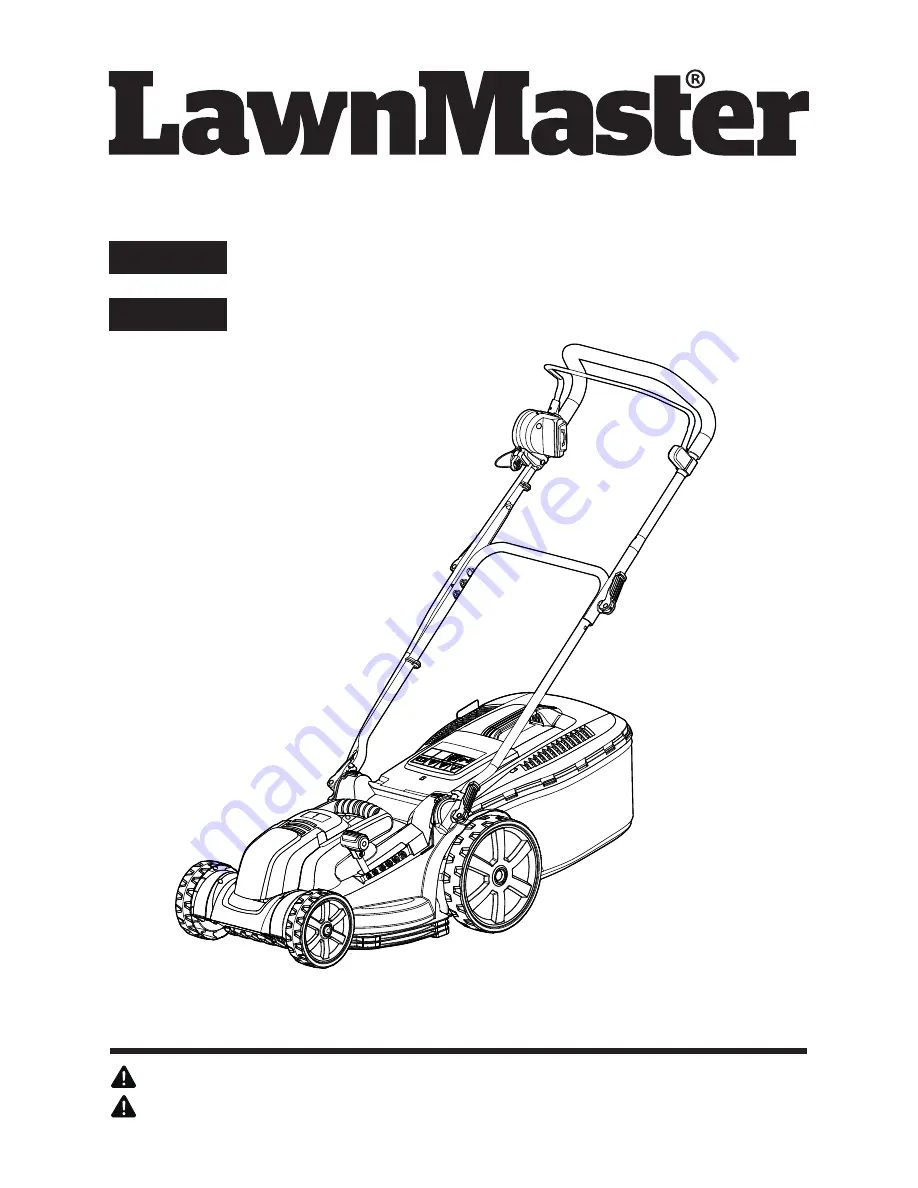 LawnMaster CLMB4016K Скачать руководство пользователя страница 1