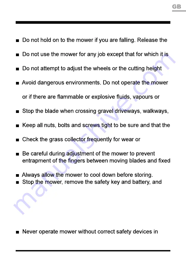 LawnMaster CLMFR6046A Instruction Manual Download Page 11