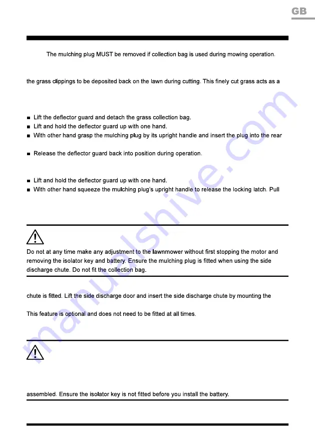 LawnMaster CLMFR6046A Instruction Manual Download Page 19