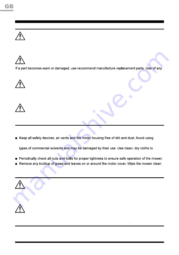 LawnMaster CLMFR6046A Instruction Manual Download Page 26