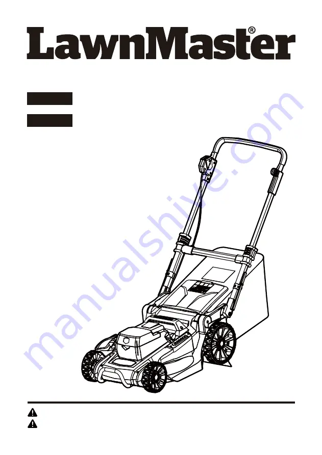 LawnMaster CLMFT6018A Operator'S Manual Download Page 1