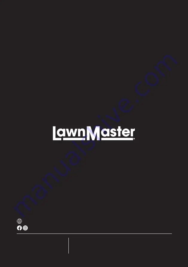 LawnMaster LGBQH9200 Safety And Operating Manual Download Page 26