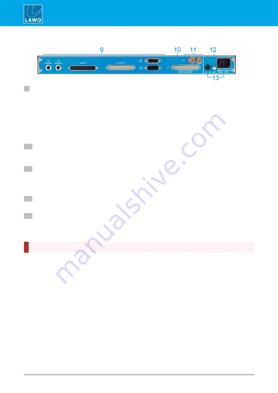 LAWO Crystal standard configuration Скачать руководство пользователя страница 12