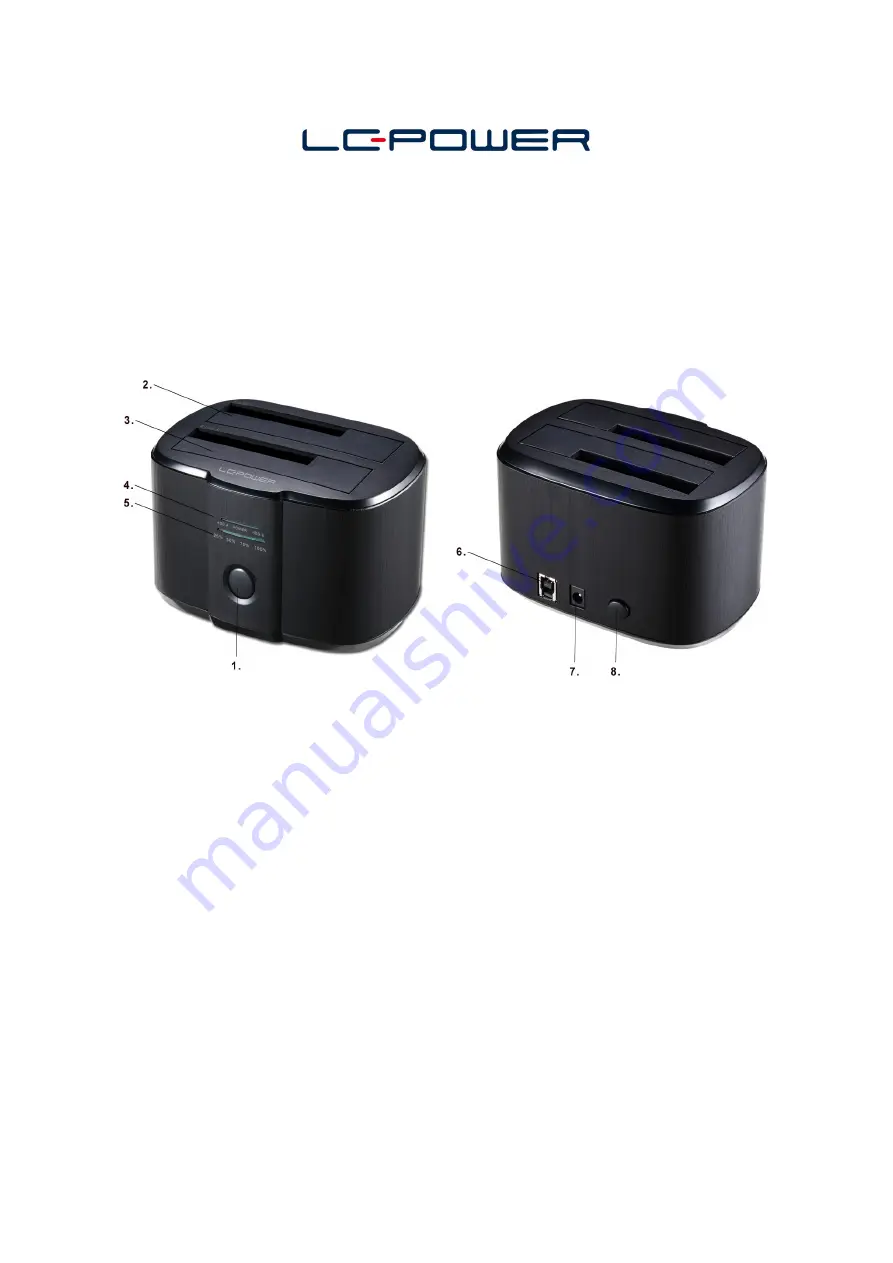 LC-POWER LC-DOCK-U3-II Скачать руководство пользователя страница 1