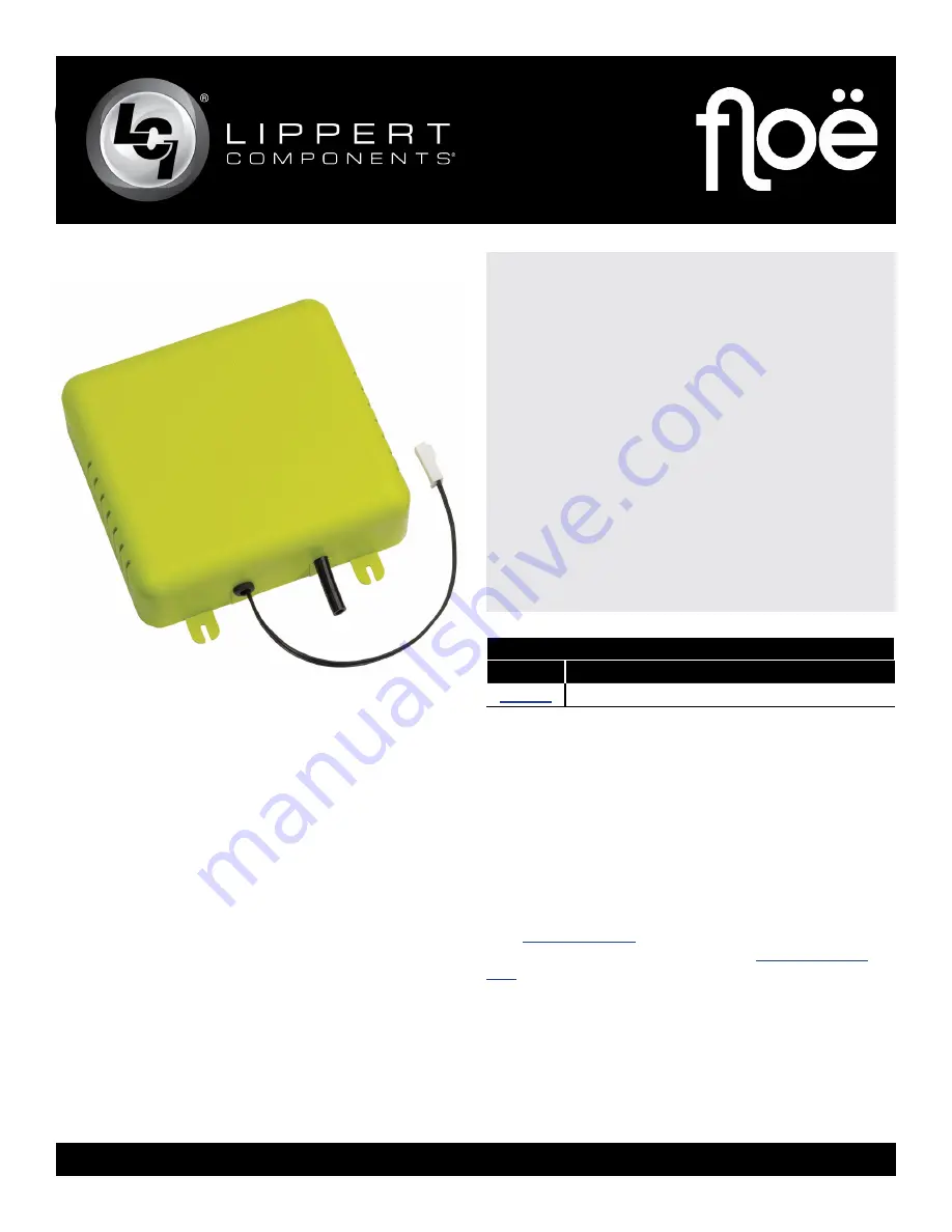 LCI Floe 636 Installation And Owner'S Manual Download Page 1