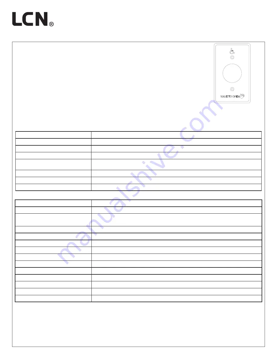 LCN 8310-2210 Series Installation Instructions Manual Download Page 1