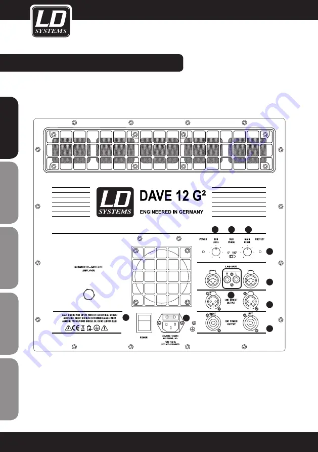 LD LD DAVE G2 Series User Manual Download Page 8