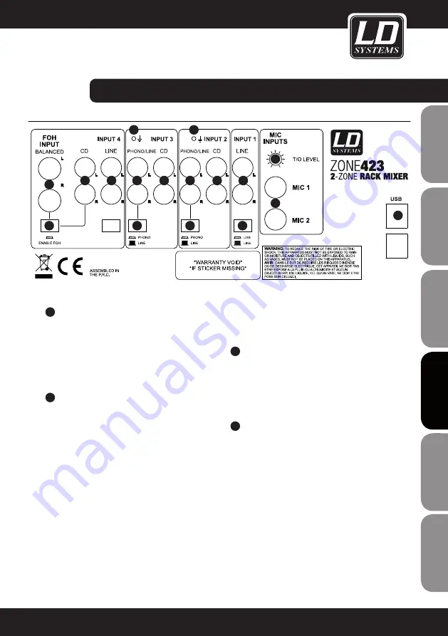 LD LDzone423 Скачать руководство пользователя страница 65