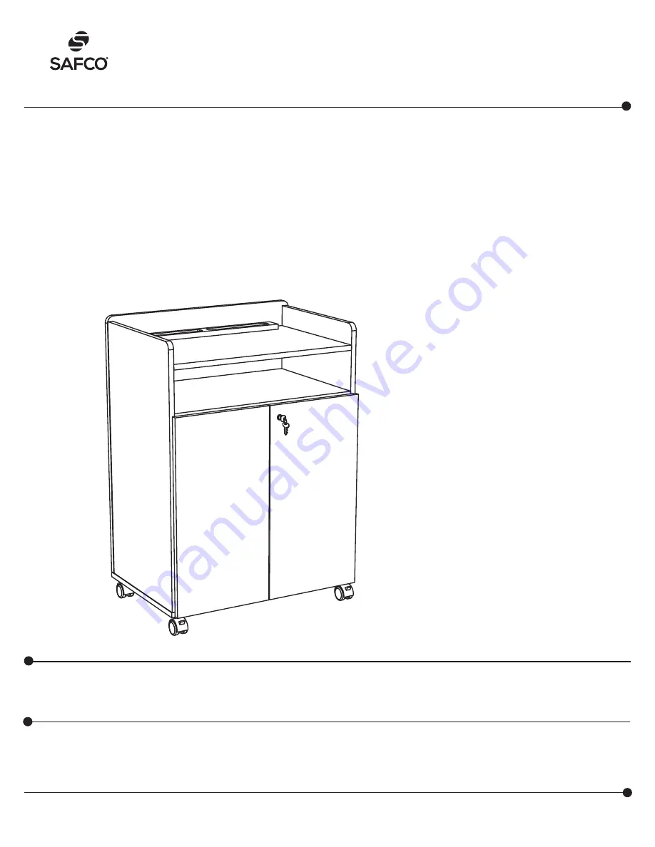 LDI Spaces SAFCO 8919 Assembly Instructions Manual Download Page 1