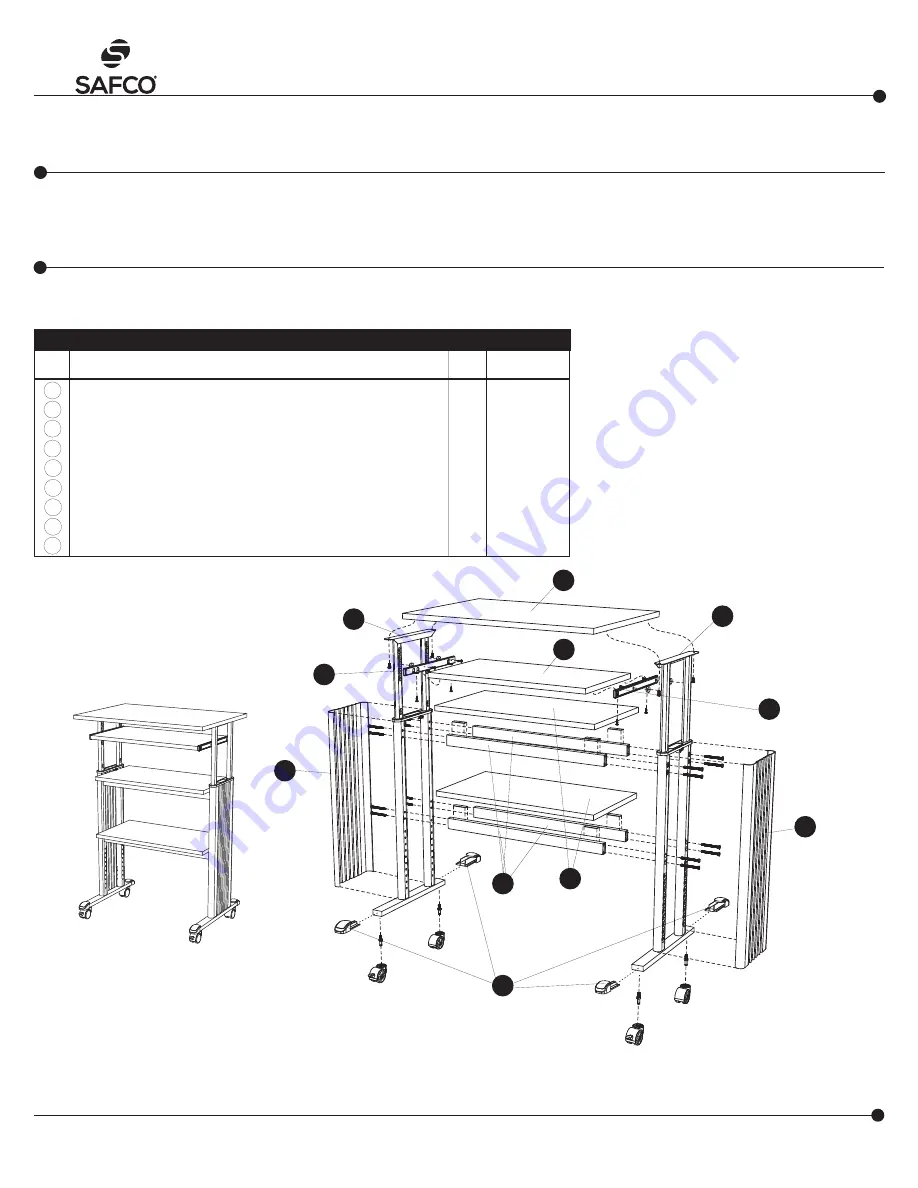 LDI Spaces SAFCO MUV 1929 Assembly Instructions Download Page 1