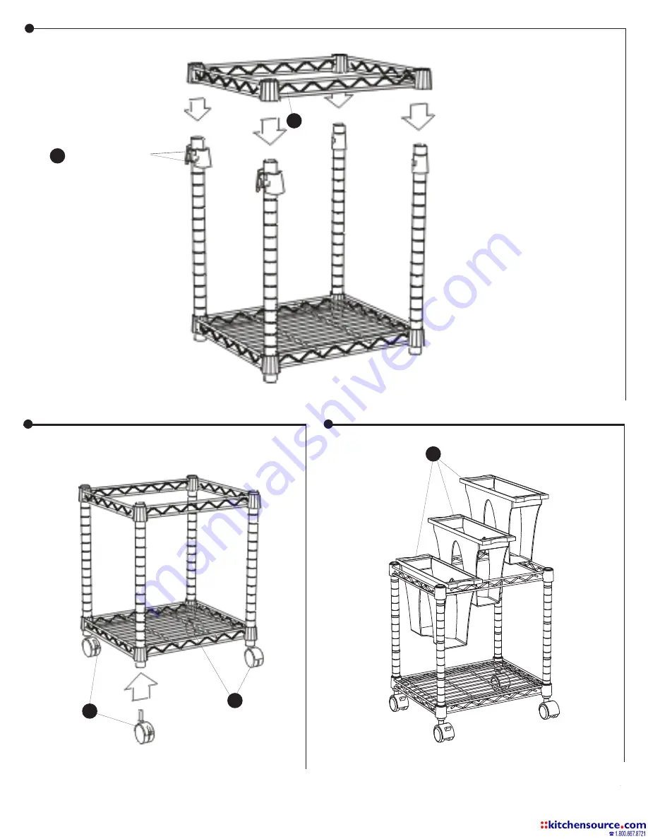 LDI Safco 5228 Assembly Instructions Download Page 4