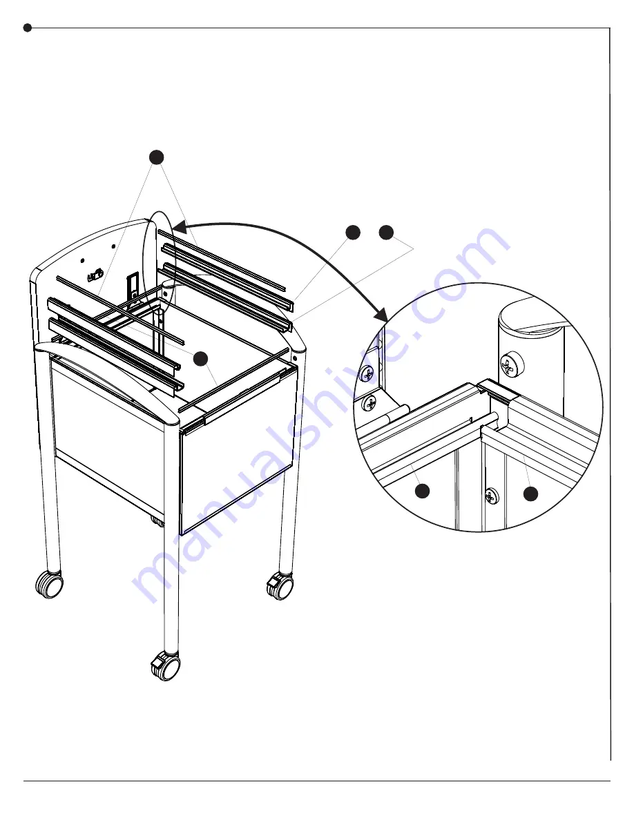 LDI SAFCO 5374 Assembly Instructions Manual Download Page 9