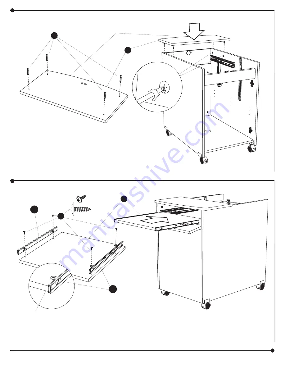 LDI SAFCO 8925 Assembly Instructions Manual Download Page 6