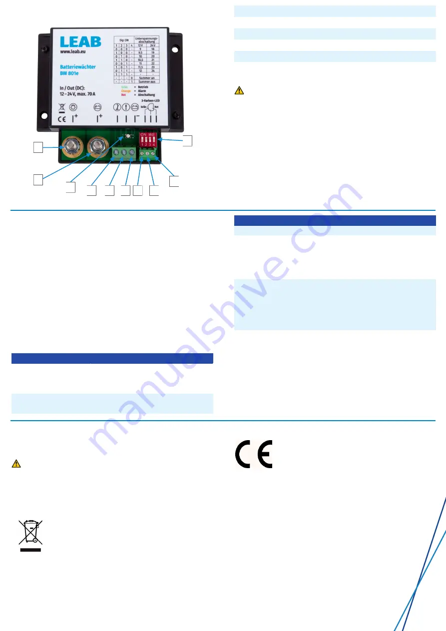 LEAB BW 801e Скачать руководство пользователя страница 2