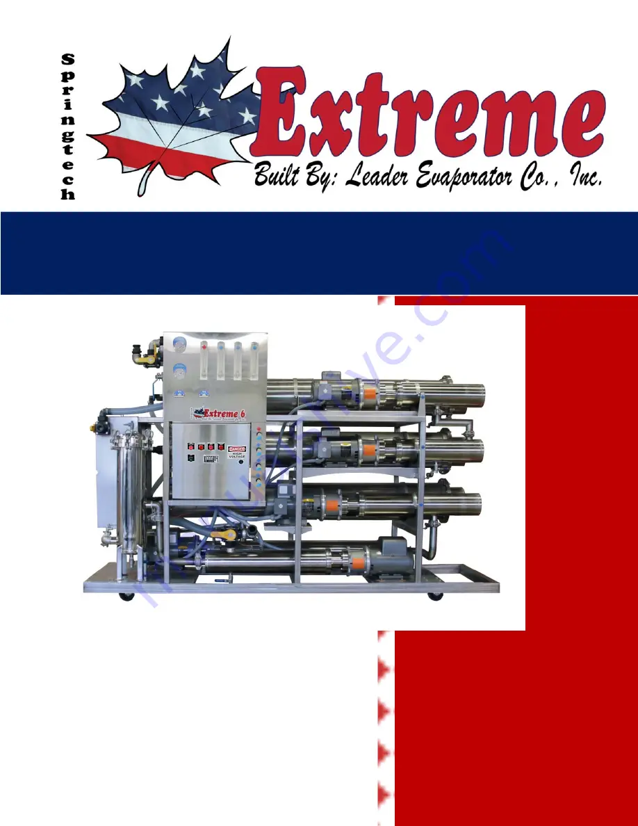 Leader Evaporator Springtech EXTREME 6 Скачать руководство пользователя страница 1