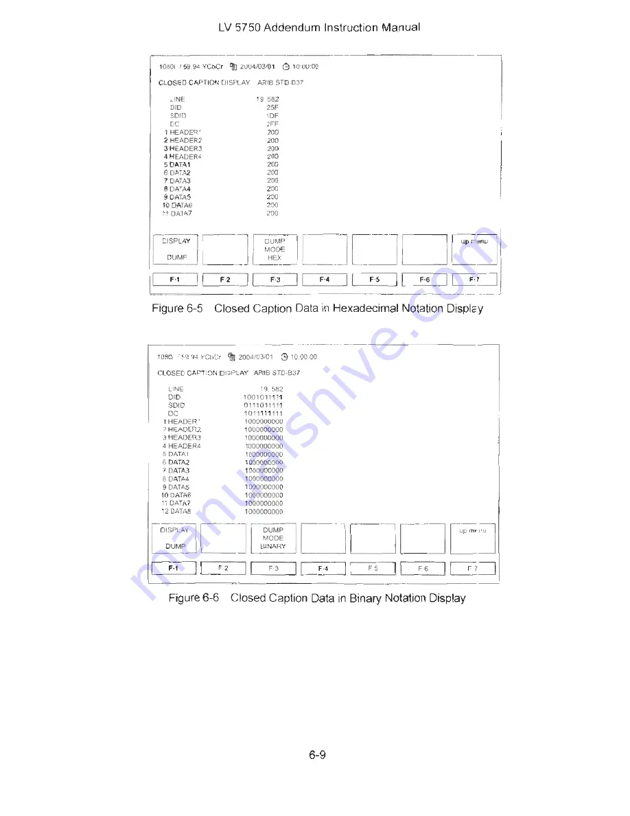 Leader LV-5750 Instruction Manual Download Page 186