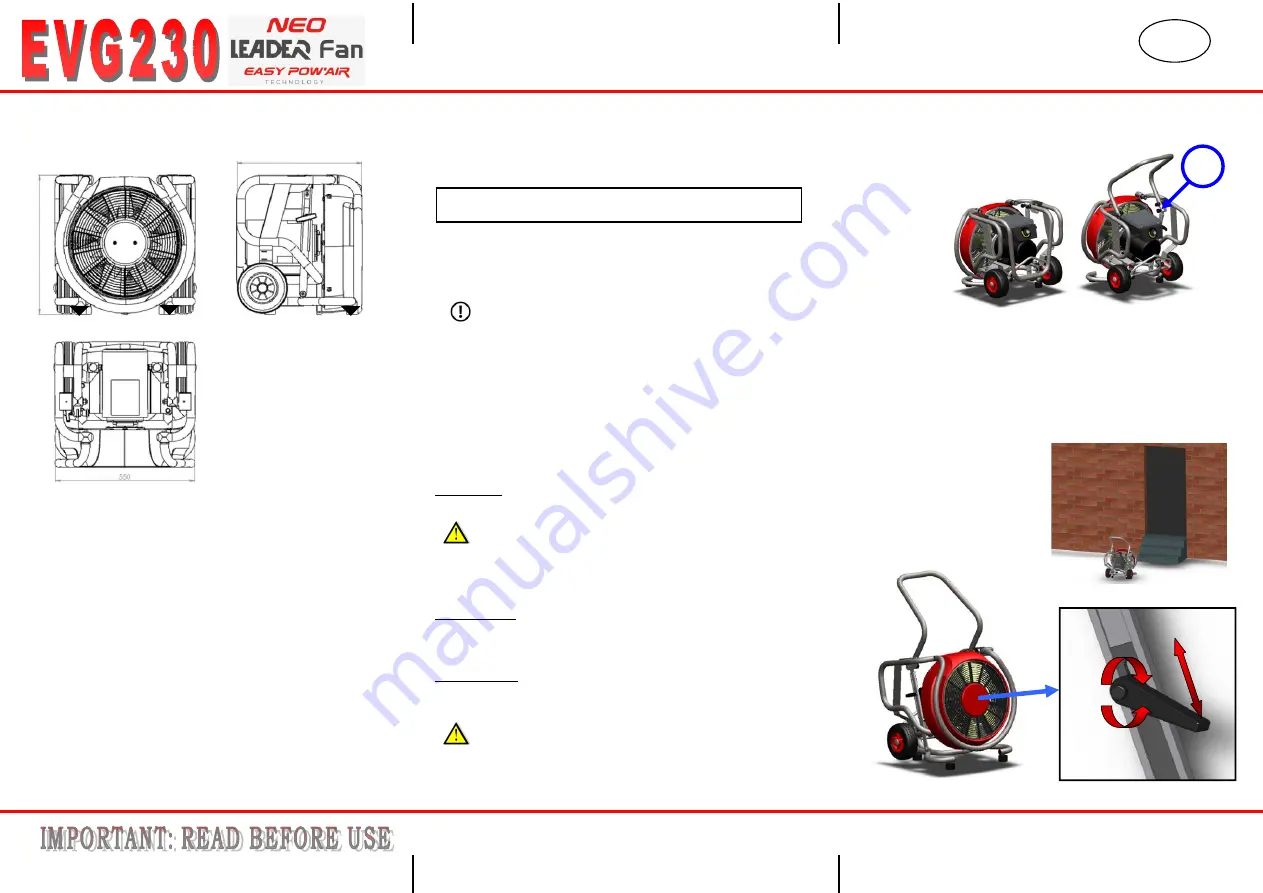 Leader NEO EVG230 Quick Start Manual Download Page 1