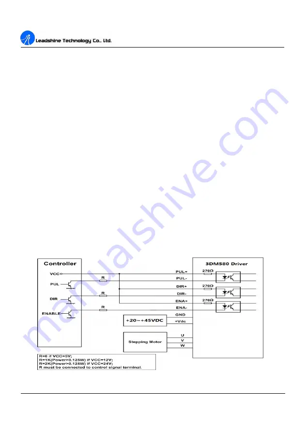 Leadshine Technology Co. 3DM580 User Manual Download Page 13