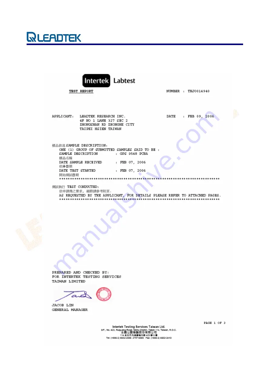 Leadtek LR9548S User Manual Download Page 18