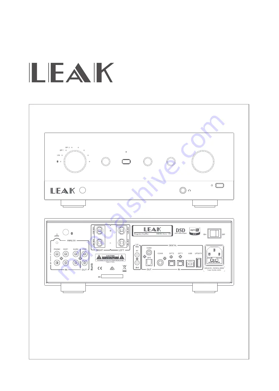 Leak STEREO 130 Скачать руководство пользователя страница 1