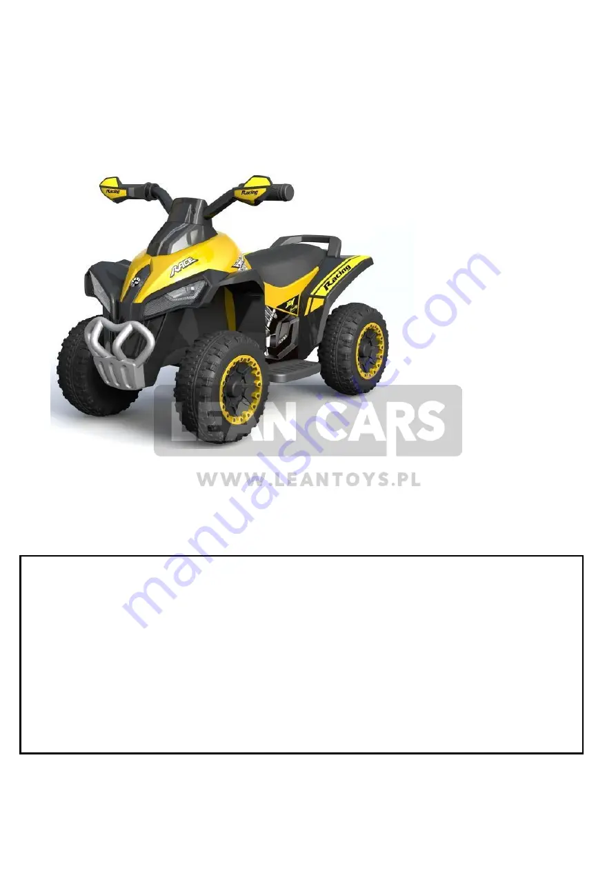 Lean Cars GTS1188 Installation And Operation Manual Download Page 1