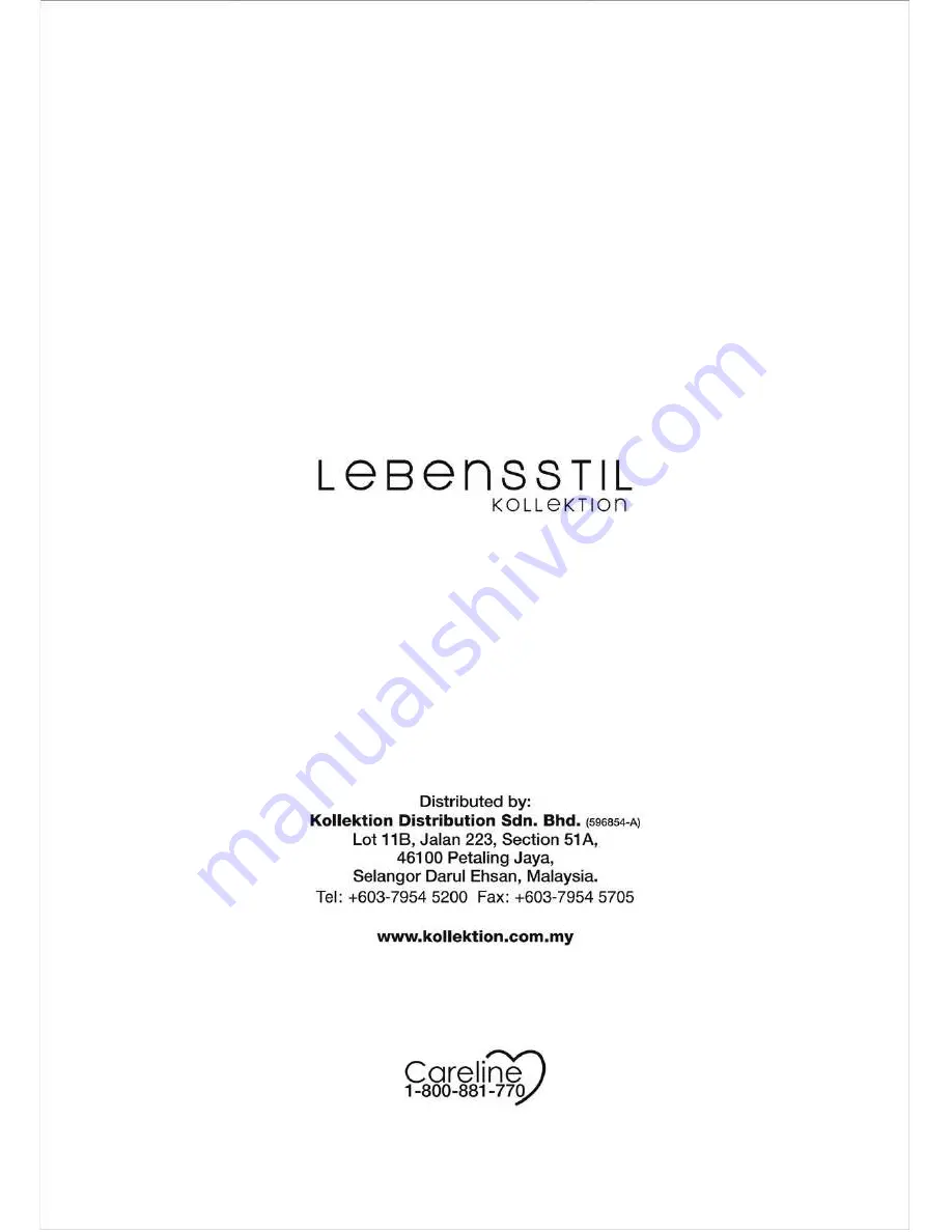 Lebensstil Kollektion LKCM-1002SS Instruction Manual Download Page 11