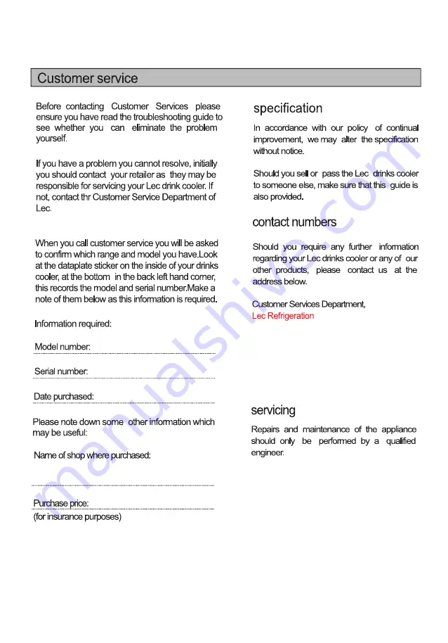 Lec DF48B User Manual Download Page 14