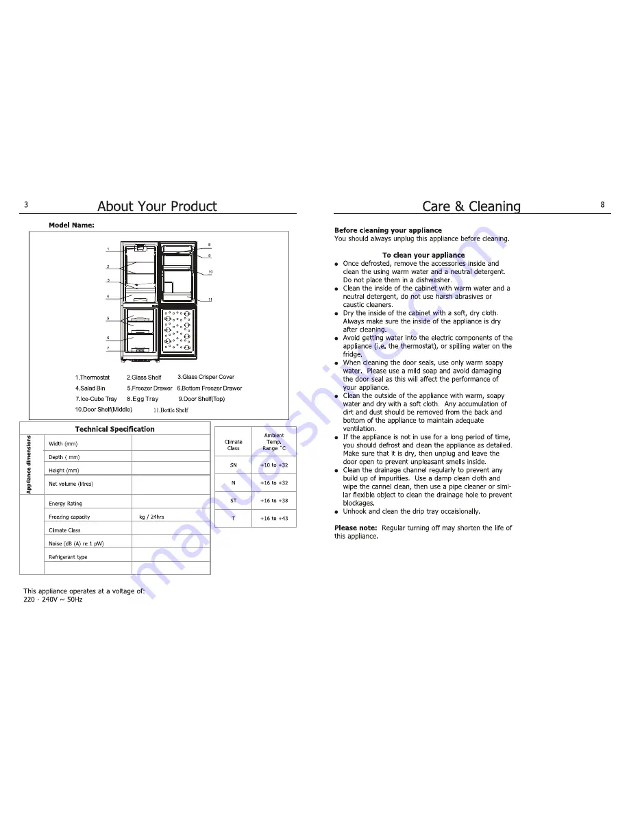 Lec TS50152W User Manual Download Page 7