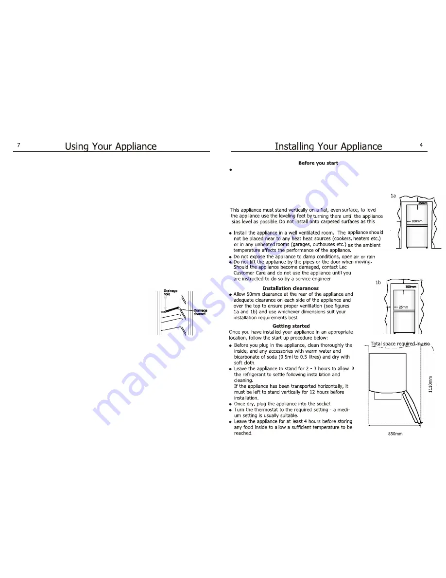 Lec TS50152W User Manual Download Page 8