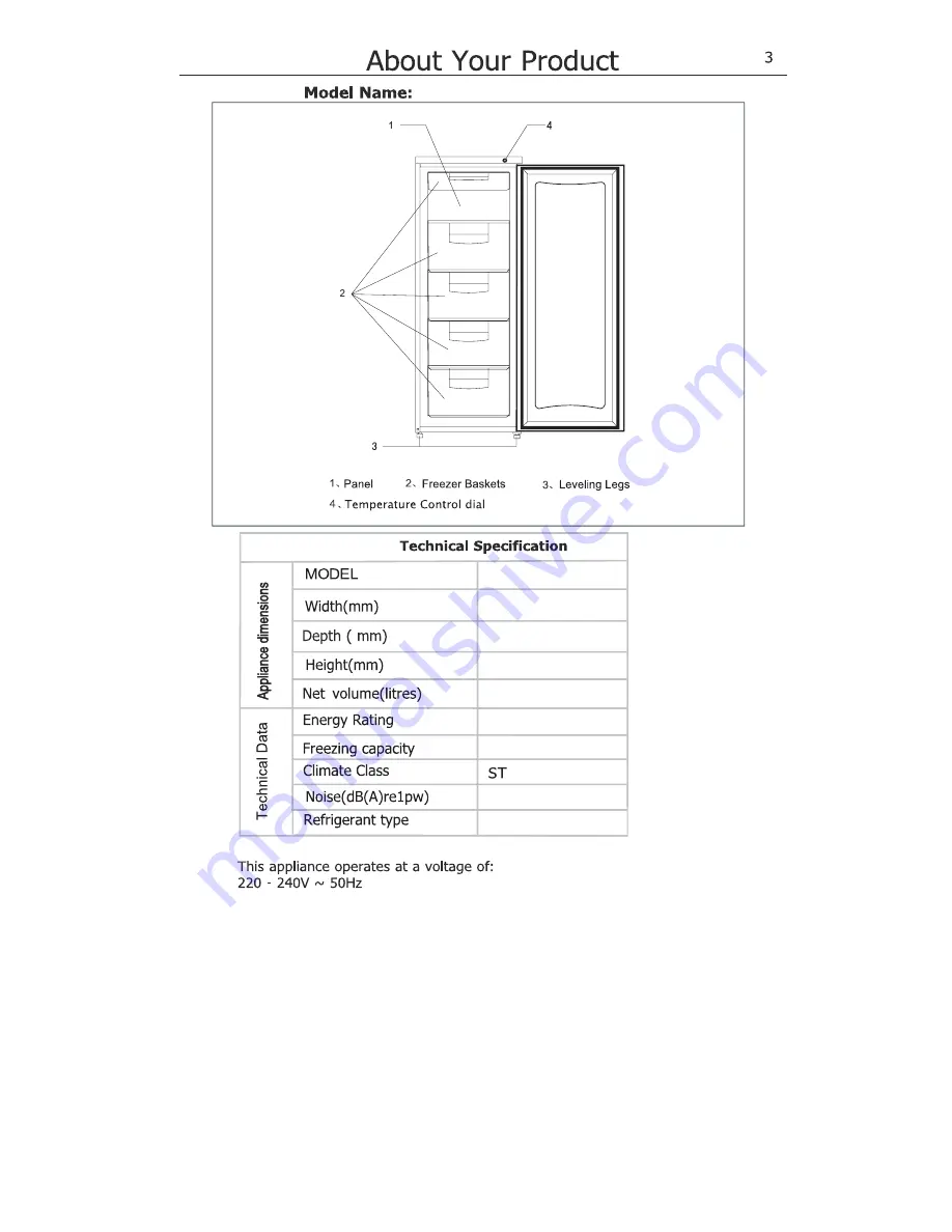 Lec TU55142W User Manual Download Page 6