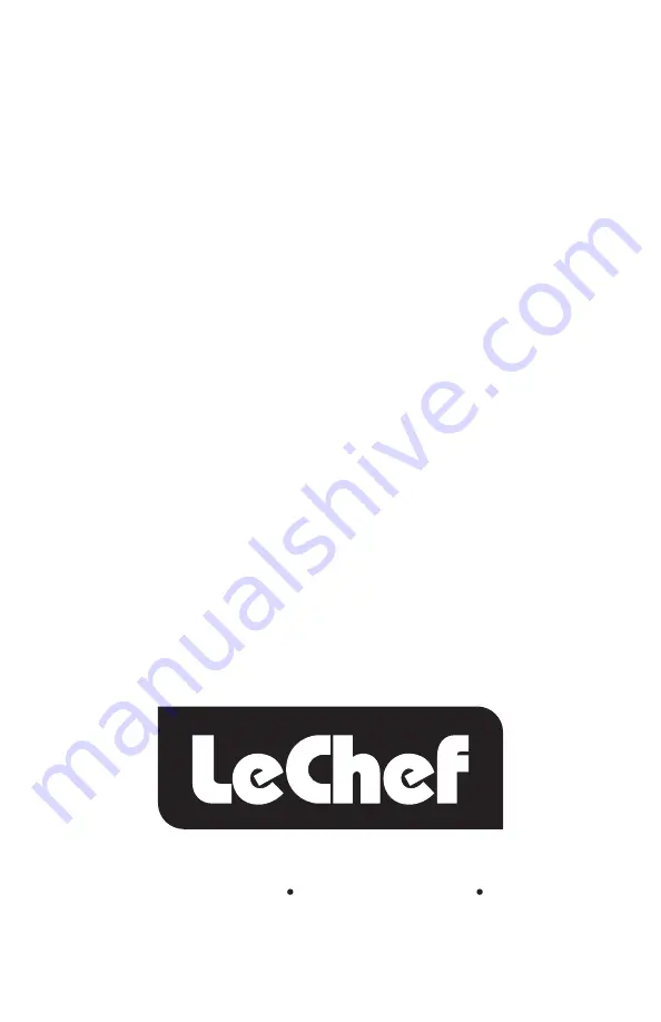 LeChef LC3566G Скачать руководство пользователя страница 9