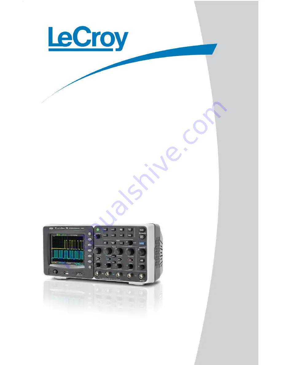 LeCroy WaveAce series Getting Started Manual Download Page 1