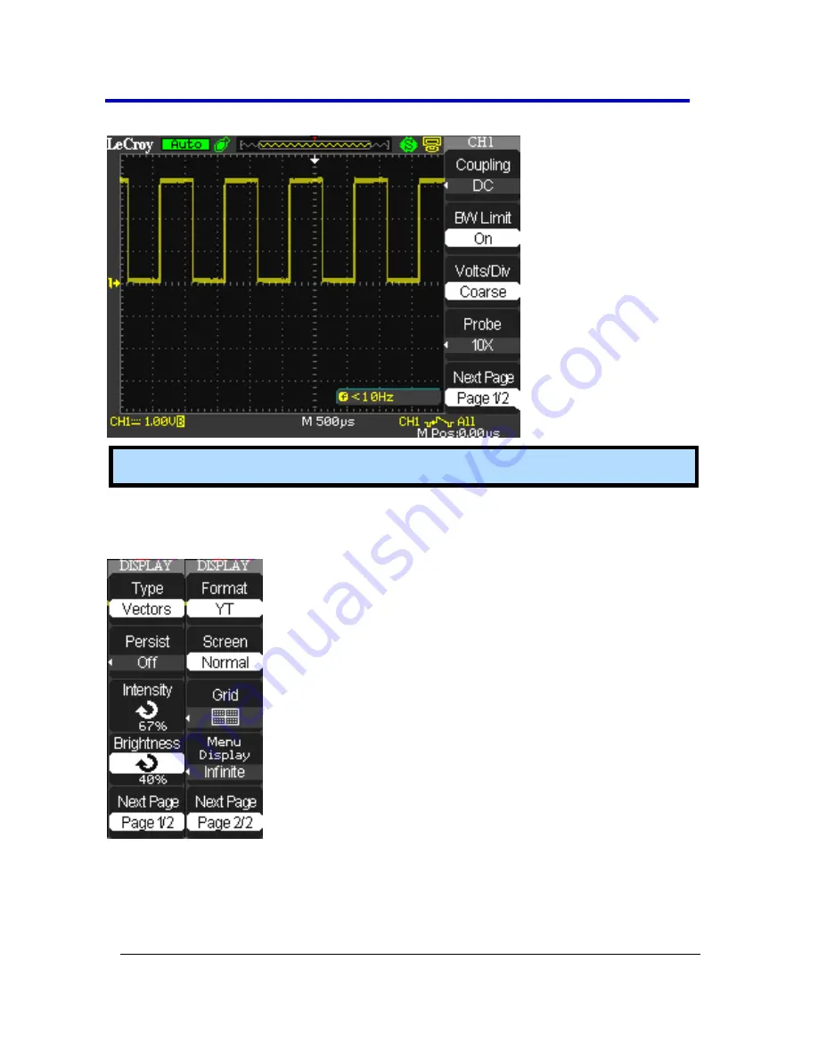 LeCroy WaveAce series Getting Started Manual Download Page 29