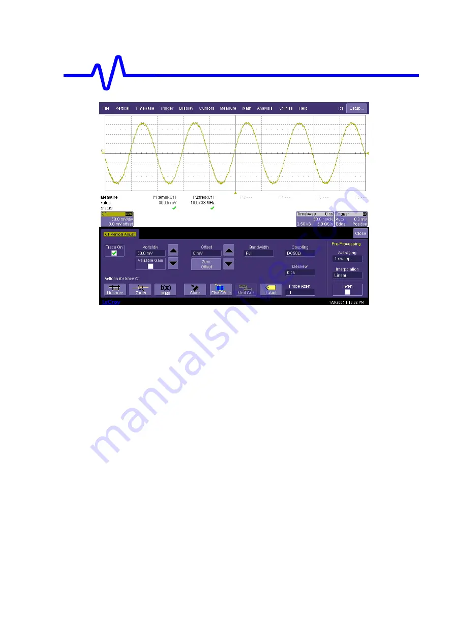 LeCroy WAVERUNNER 6000 SERIES Скачать руководство пользователя страница 76