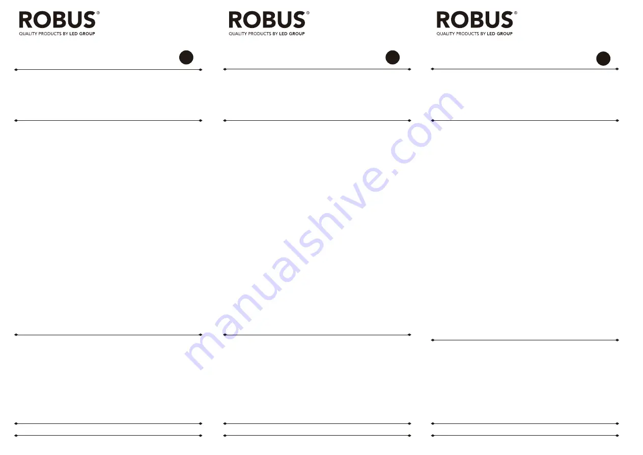 LED Group ROBUS R3IN13W Скачать руководство пользователя страница 1