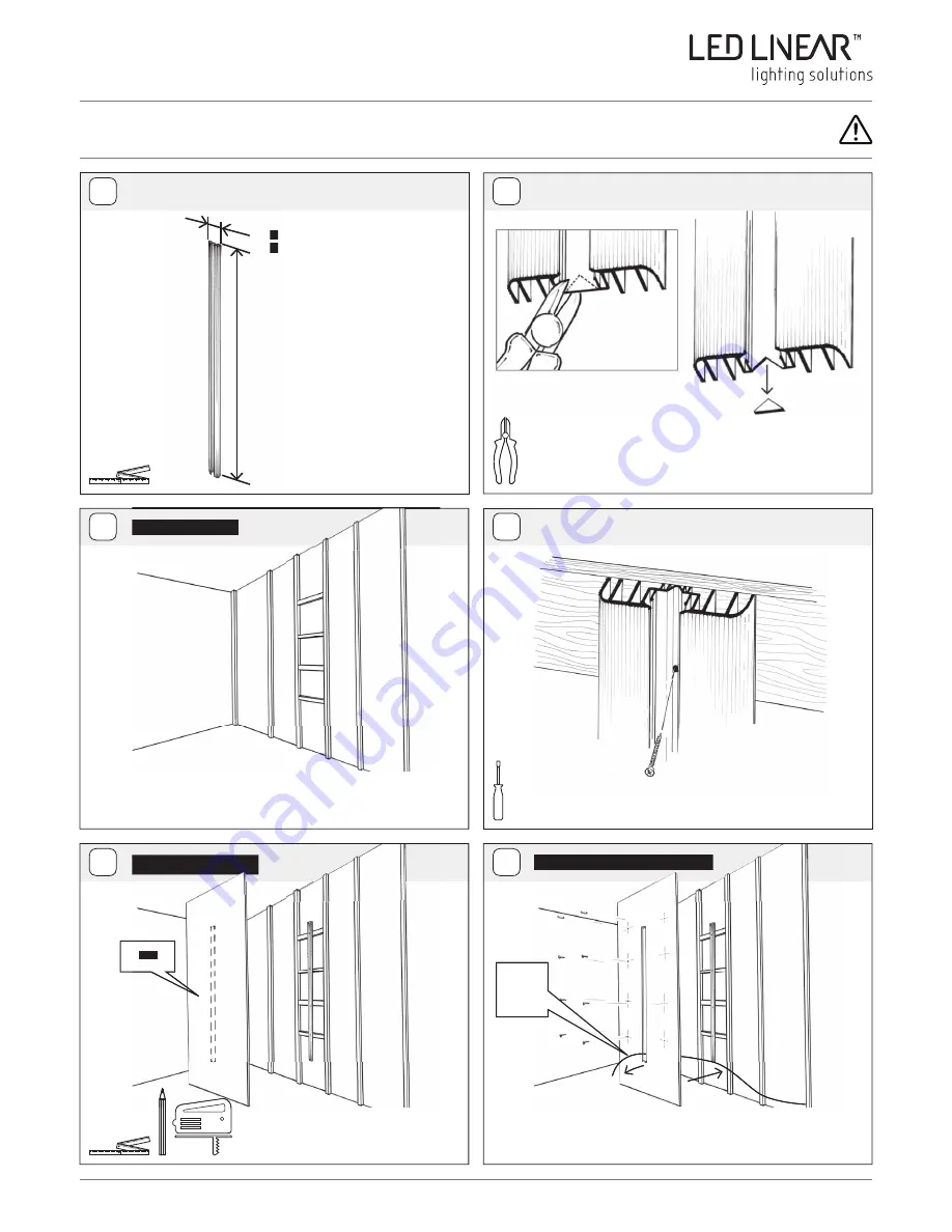 LED Linear CONTOUR 0036 Installation Instructions Download Page 3