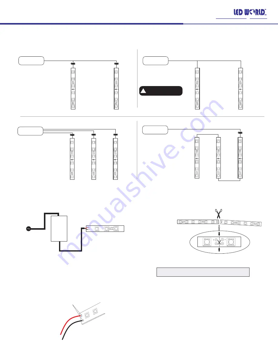 LED World HH-S2835 120-24V-C Series Quick Start Manual Download Page 3