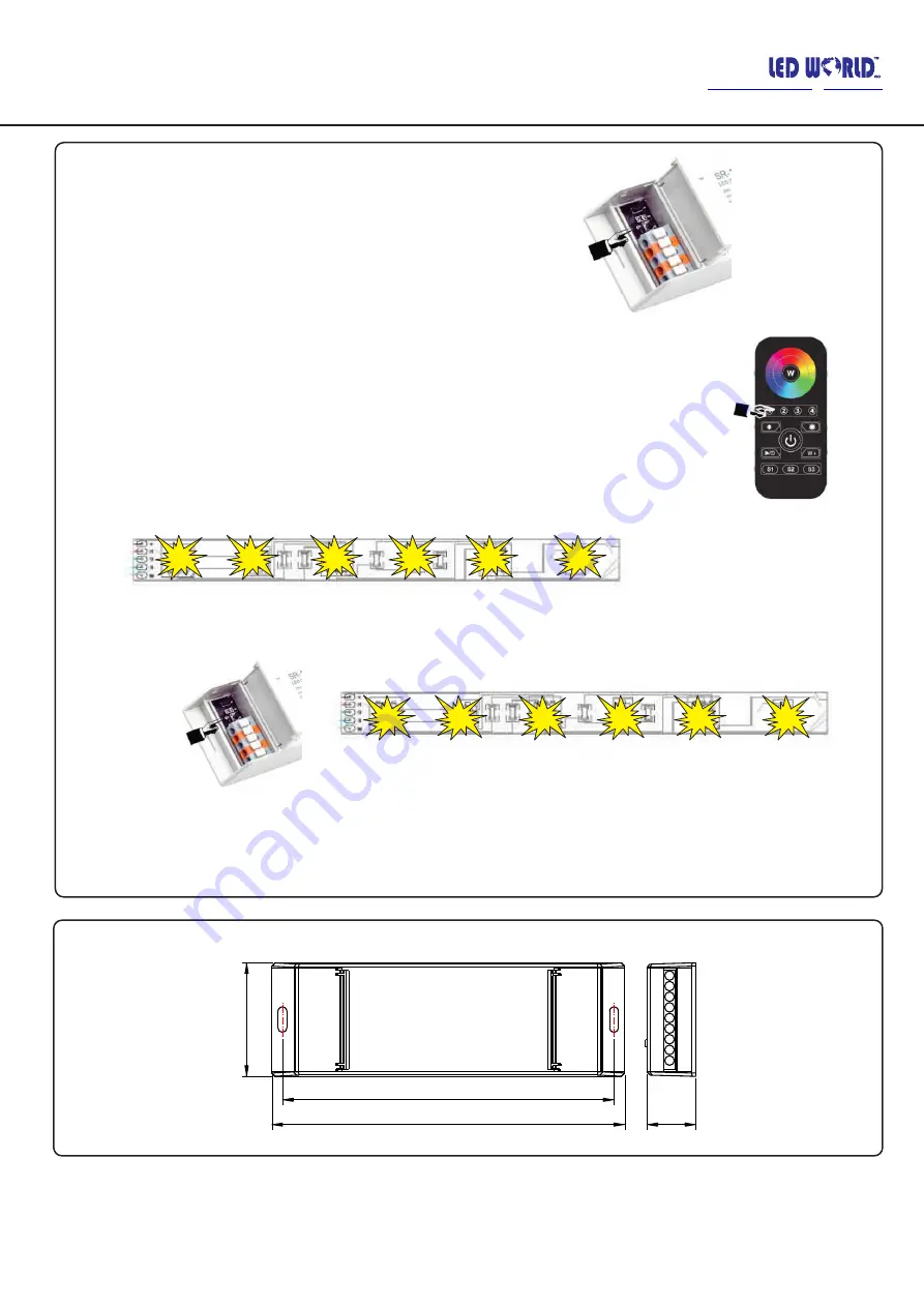 LED World HUEDA H-R009PD Quick User Manual Download Page 2