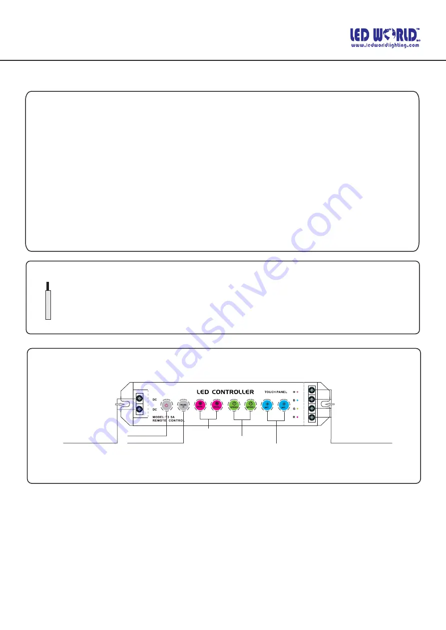 LED World T3-5A Скачать руководство пользователя страница 1