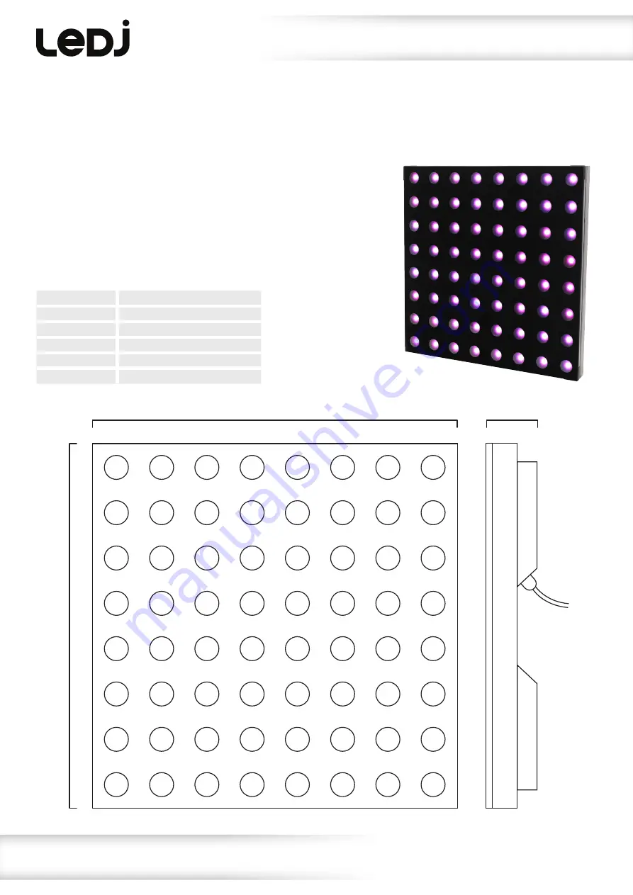 Ledj Display Floor Скачать руководство пользователя страница 3